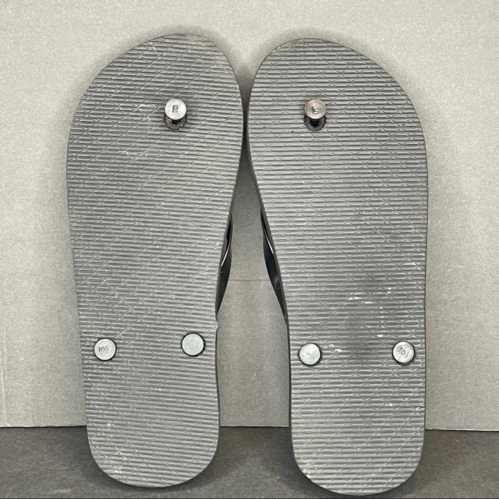 Alabama Crimson Tide Men’s 10.5 Black Thong Flip‎ Flop Sandals.